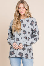 Load image into Gallery viewer, BOMBOM Leopard Drop Shoulder T-Shirt