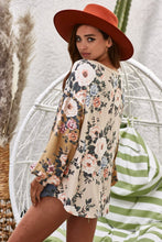 Load image into Gallery viewer, BiBi Floral Jacquard Color Block Top