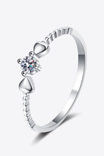 Load image into Gallery viewer, Adored Moissanite Heart 925 Sterling Silver Ring