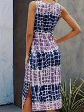 Load image into Gallery viewer, Slit Round Neck Tank Dress