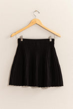Load image into Gallery viewer, HYFVE High Waist Knit Pleated Flare Mini Skirt