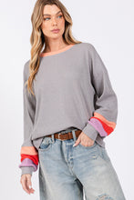 Load image into Gallery viewer, SAGE + FIG Color Block Waffle Knit T-Shirt