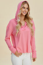 Load image into Gallery viewer, Double Take Full Size High-Low Dropped Shoulder Long Sleeve Hoodie