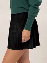Load image into Gallery viewer, HYFVE High Waist Knit Pleated Flare Mini Skirt