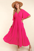 Load image into Gallery viewer, Haptics Tiered Babydoll Maxi Dress with Side Pocket