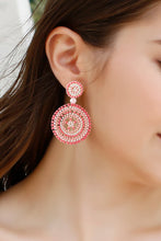 Load image into Gallery viewer, Beaded Boho Style Round Shape Dangle Earrings