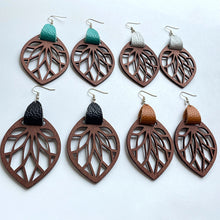Load image into Gallery viewer, Leaf Drop Earrings