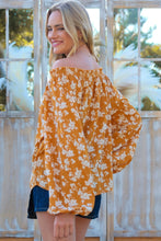 Load image into Gallery viewer, Hailey & Co Floral Off-Shoulder Balloon Sleeve Blouse