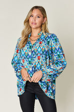 Load image into Gallery viewer, Double Take Full Size Printed Balloon Sleeve Blouse