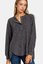 Load image into Gallery viewer, Zenana Full Size Brushed Melange Hacci High-Low Sweater