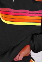 Load image into Gallery viewer, Full Size Contrast Striped Round Neck Top and Shorts Set