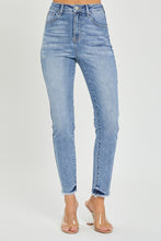Load image into Gallery viewer, RISEN Full Size High Rise Frayed Hem Skinny Jeans