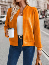 Load image into Gallery viewer, Zip Up Long Sleeve Jacket