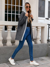 Load image into Gallery viewer, Drawstring Long Sleeve Hooded Jacket