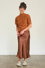 Load image into Gallery viewer, HYFVE Mock Neck Puff Sleeve Sweater