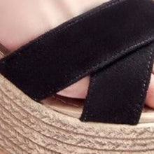 Load image into Gallery viewer, Crisscross Open Toe Wedge Sandals