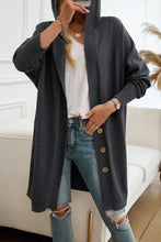 Load image into Gallery viewer, Devine Button Up Long Sleeve Hooded Cardigan