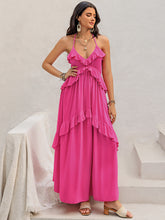 Load image into Gallery viewer, Ruffled Halter Neck Maxi Dress