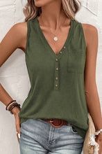Load image into Gallery viewer, Pocketed V-Neck Wide Strap Tank