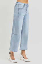 Load image into Gallery viewer, RISEN Full Size High Rise Seamed Detail Wide Leg Crop Jeans