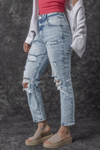 Load image into Gallery viewer, Distressed High Waist Jeans