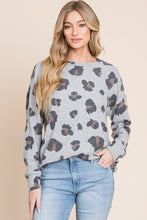 Load image into Gallery viewer, BOMBOM Leopard Drop Shoulder T-Shirt