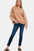 Load image into Gallery viewer, Zenana Acid Wash Oversized Fleece Sweatshirt