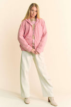 Load image into Gallery viewer, Davi & Dani Quilted Zip Up Dropped Shoulder Jacket