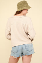 Load image into Gallery viewer, VERY J Exposed Seam V-Neck Ribbed Knit Top