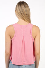 Load image into Gallery viewer, VERY J V-Neck Knit Swing Cropped Tank