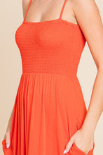 Load image into Gallery viewer, Culture Code Full Size Smocked Cami Maxi Dress with Pockets
