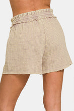 Load image into Gallery viewer, Zenana Washed Frayed Hem Drawstring Shorts
