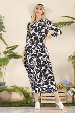 Load image into Gallery viewer, Celeste Full Size Printed Contrast Dress with Pockets
