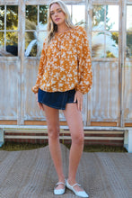 Load image into Gallery viewer, Hailey & Co Floral Off-Shoulder Balloon Sleeve Blouse