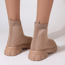 Load image into Gallery viewer, Mesh Round Toe Platform Boots