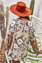 Load image into Gallery viewer, BiBi Floral Jacquard Color Block Top