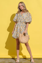 Load image into Gallery viewer, And The Why Full Size Floral Surplice Puff Sleeve Dress