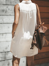 Load image into Gallery viewer, Snap Down Sleeveless Mini Dress