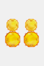 Load image into Gallery viewer, Geometrical Shape Zinc Alloy Frame Dangle Earrings