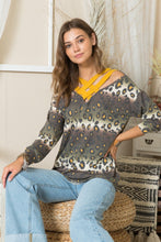 Load image into Gallery viewer, Celeste Full Size Leopard Long Sleeve T-Shirt with Braided Strap