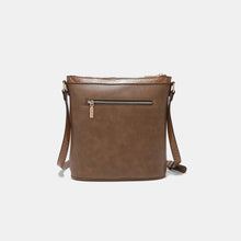 Load image into Gallery viewer, Nicole Lee USA Metallic Stitching Embroidery Inlaid Rhinestone Crossbody Bag