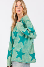Load image into Gallery viewer, SAGE + FIG Mineral Wash Star Pattern T-Shirt