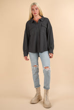 Load image into Gallery viewer, VERY J Button Down Textured Knit Shacket