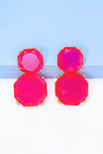 Load image into Gallery viewer, Geometrical Shape Zinc Alloy Frame Dangle Earrings