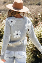 Load image into Gallery viewer, Flower Button Up Long Sleeve Cardigan