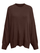 Load image into Gallery viewer, Round Neck Long Sleeve Sweater