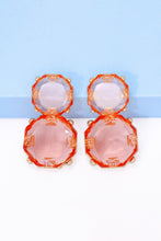 Load image into Gallery viewer, Geometrical Shape Zinc Alloy Frame Dangle Earrings