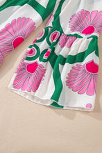 Load image into Gallery viewer, Printed Notched Long Sleeve Maxi Dress