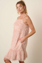 Load image into Gallery viewer, Mittoshop Feather Ruffle Hem Mini Cami Dress