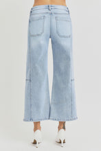 Load image into Gallery viewer, RISEN Full Size High Rise Seamed Detail Wide Leg Crop Jeans